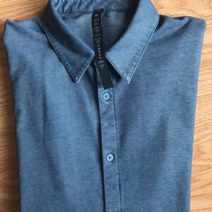 Mens Lululemon Shirt NWOT Sz L Blue